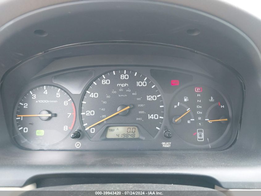 1999 Honda Accord Ex V6 VIN: 1HGCG2258XA001416 Lot: 39943420