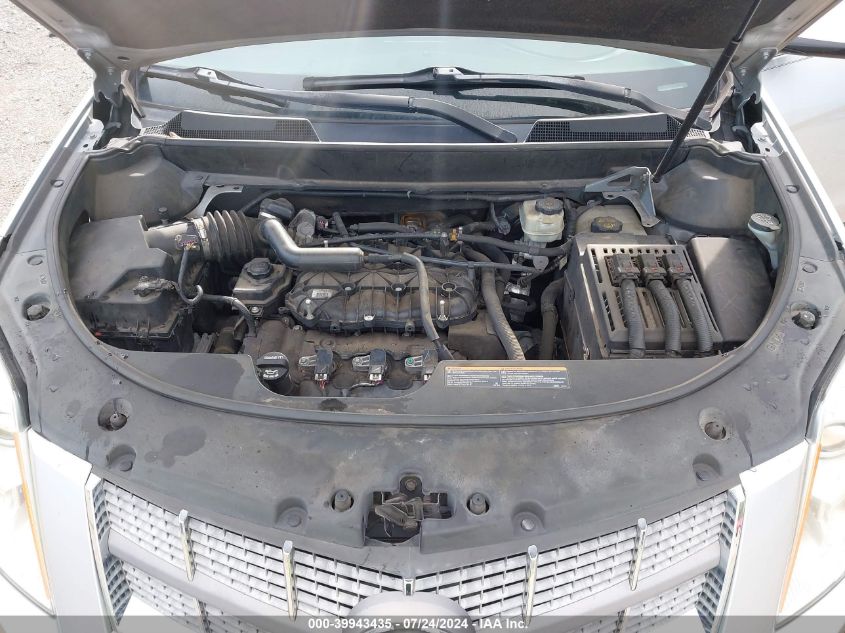 2010 Cadillac Srx Luxury Collection VIN: 3GYFNAEY7AS625578 Lot: 39943435