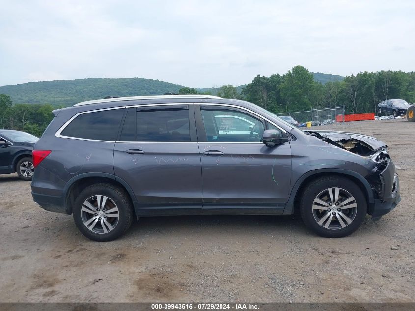 2017 Honda Pilot Ex-L VIN: 5FNYF6H5XHB048140 Lot: 39943515