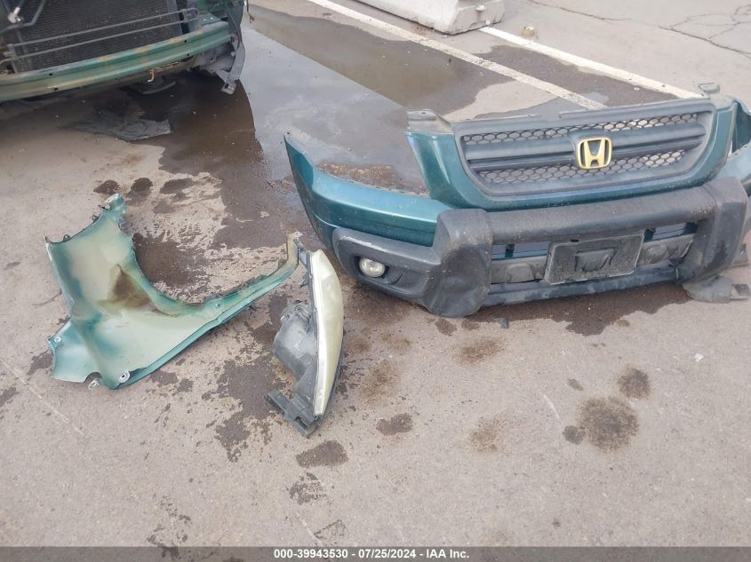 2003 Honda Pilot Exl VIN: 2HKYF18773H566592 Lot: 39943530