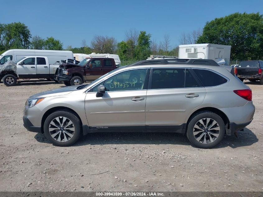 2016 Subaru Outback 2.5I Limited VIN: 4S4BSANC2G3357938 Lot: 39943599