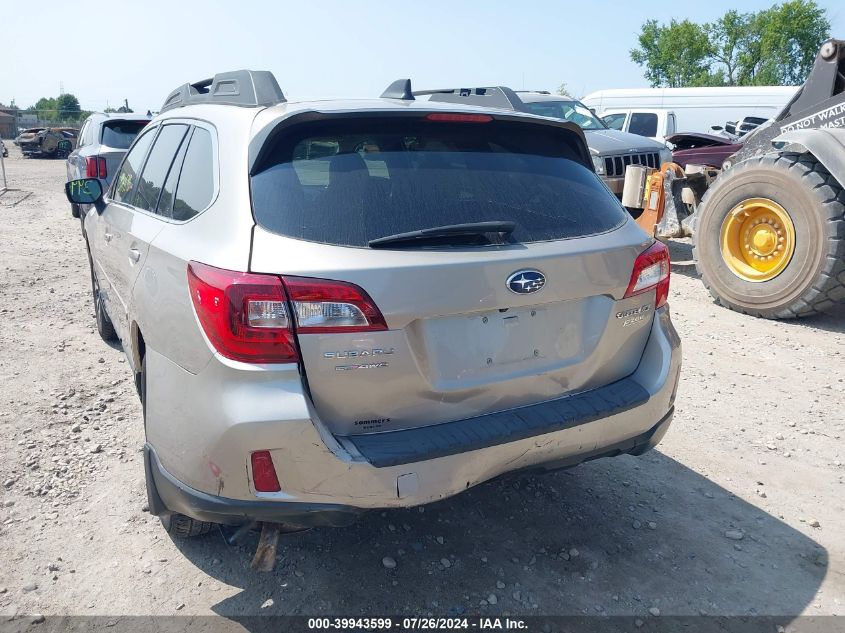 2016 Subaru Outback 2.5I Limited VIN: 4S4BSANC2G3357938 Lot: 39943599