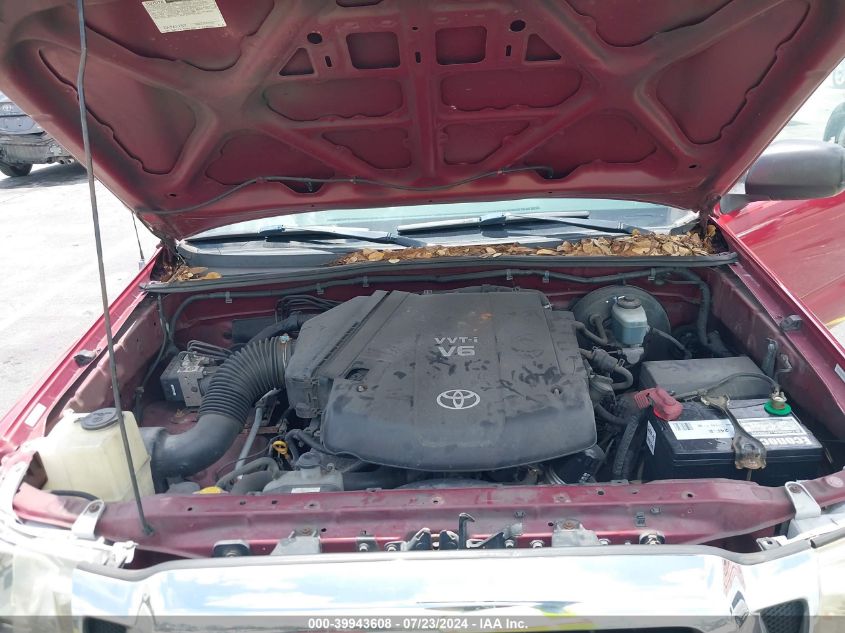 2006 Toyota Tacoma Base V6 VIN: 5TEMU52N36Z314228 Lot: 39943608