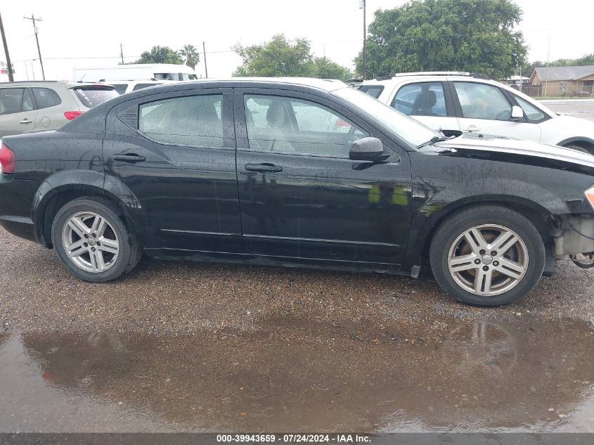 2013 Dodge Avenger Sxt VIN: X1C3CDZCG3DN70931 Lot: 39943659