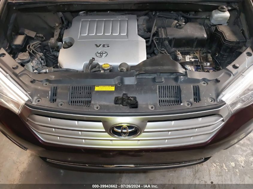 2012 Toyota Highlander Base V6 VIN: 5TDBK3EH4CS175114 Lot: 39943662