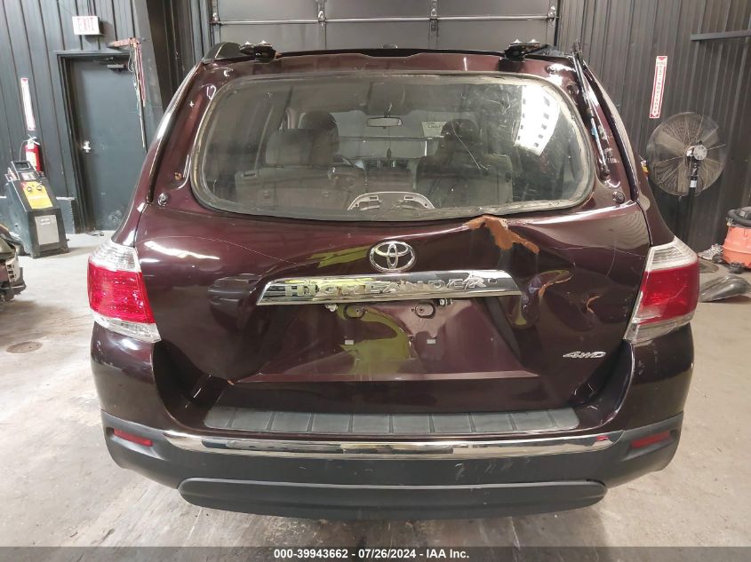 2012 Toyota Highlander Base V6 VIN: 5TDBK3EH4CS175114 Lot: 39943662