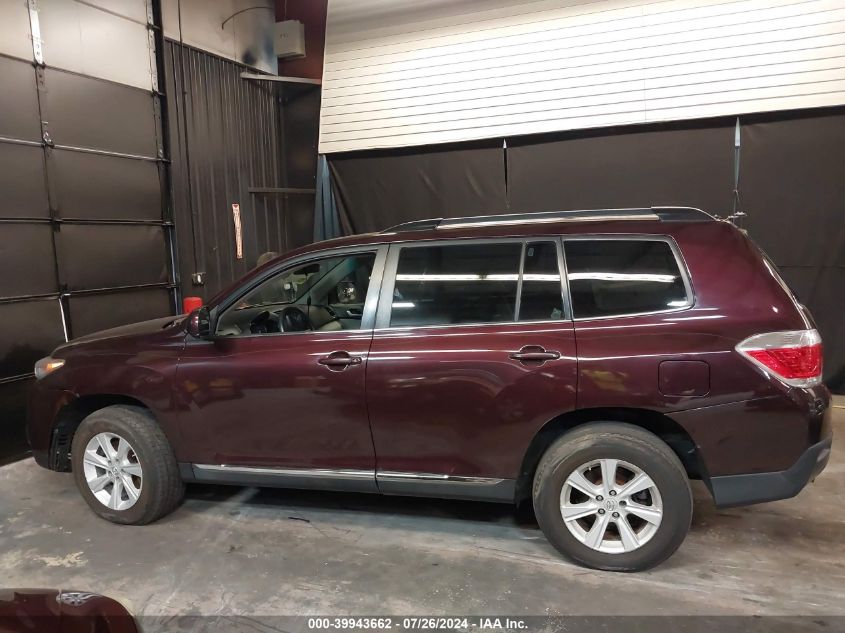 2012 Toyota Highlander Base V6 VIN: 5TDBK3EH4CS175114 Lot: 39943662