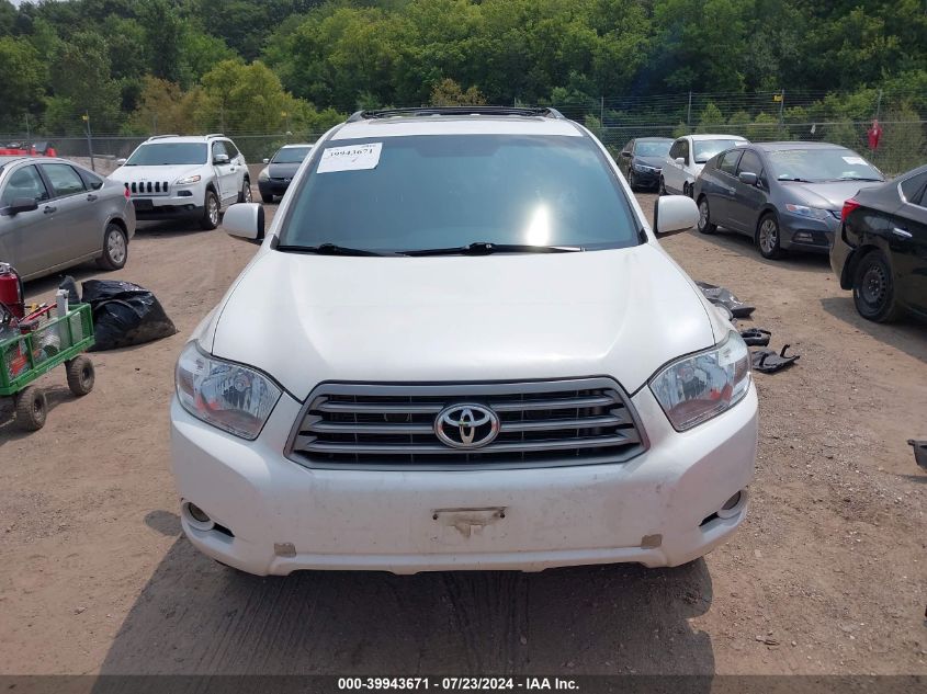 2010 Toyota Highlander Se V6 VIN: 5TDJK3EH7AS035213 Lot: 39943671