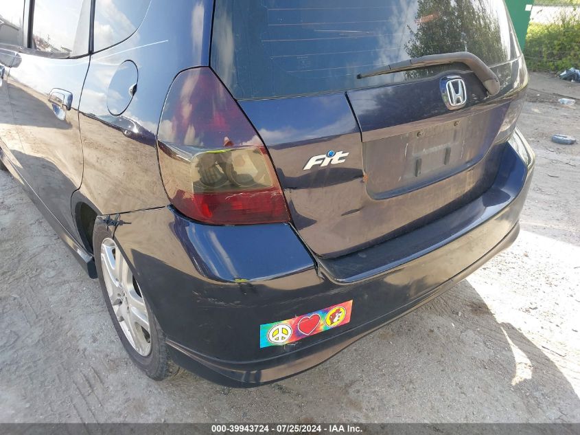 2008 Honda Fit Sport VIN: JHMGD38668S015064 Lot: 39943724