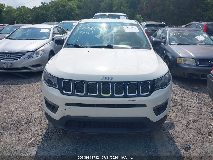 2018 Jeep Compass Sport Fwd VIN: 3C4NJCAB7JT151782 Lot: 39943732