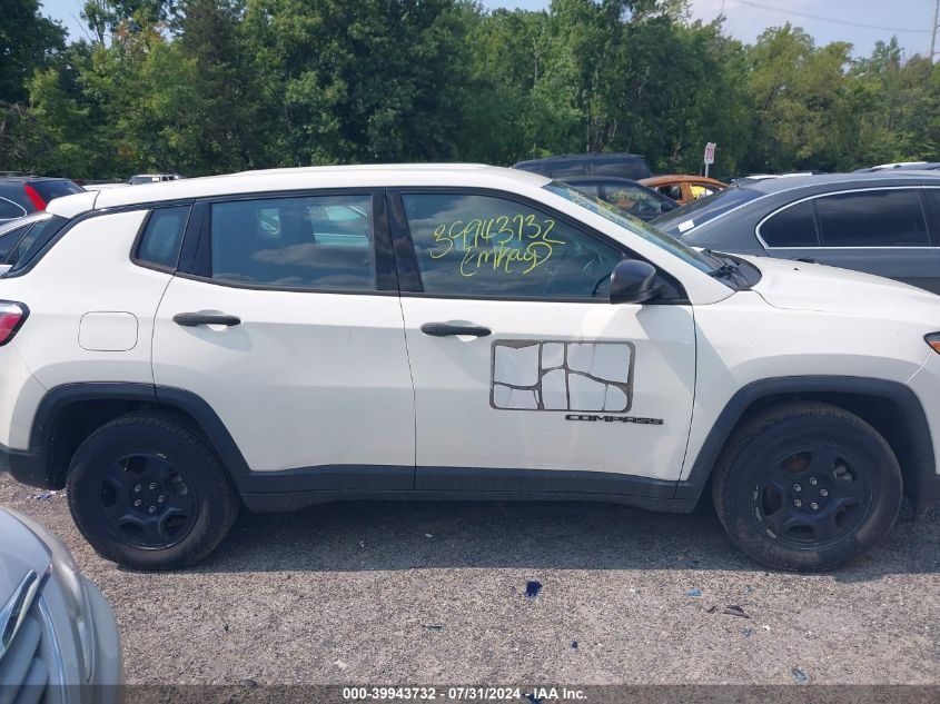 2018 Jeep Compass Sport Fwd VIN: 3C4NJCAB7JT151782 Lot: 39943732