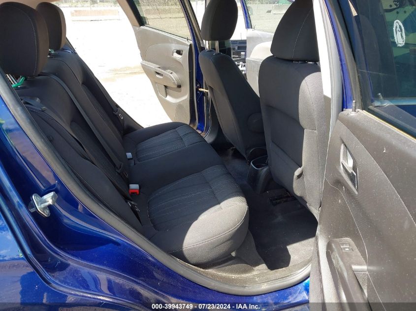 2014 Chevrolet Sonic Lt Manual VIN: 1G1JD6SB8E4141692 Lot: 39943749