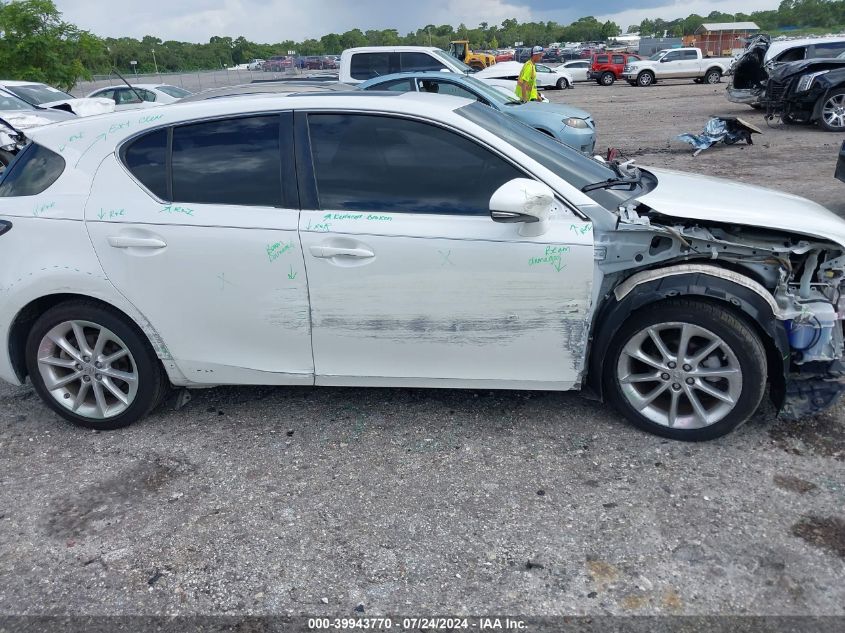 2012 Lexus Ct 200H Premium VIN: JTHKD5BHXC2092416 Lot: 39943770