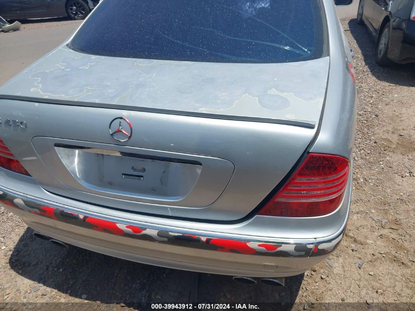 2003 Mercedes-Benz S 430 VIN: WDBNG70J43A334225 Lot: 39943912