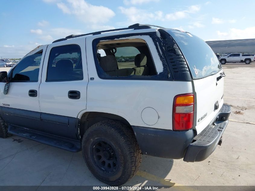 2002 Chevrolet Tahoe Ls VIN: 1GNEC13Z52R265581 Lot: 39943928