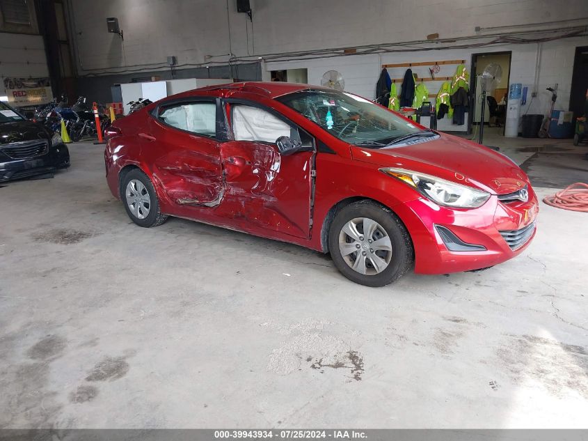 5NPDH4AE5GH762510 2016 HYUNDAI ELANTRA - Image 1