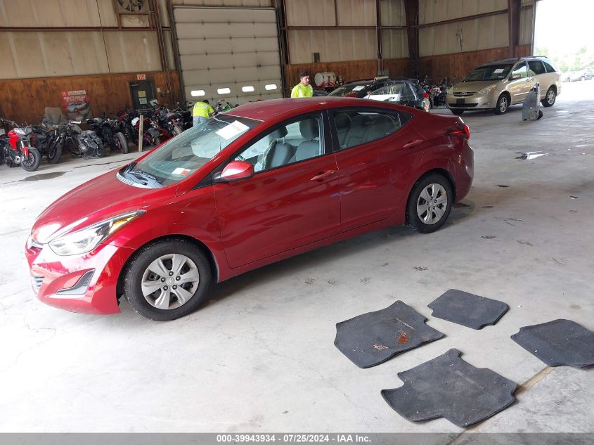 5NPDH4AE5GH762510 2016 HYUNDAI ELANTRA - Image 2