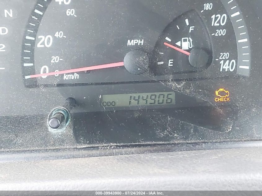 2004 Toyota Camry Xle VIN: JTDBE32K340262062 Lot: 39943980