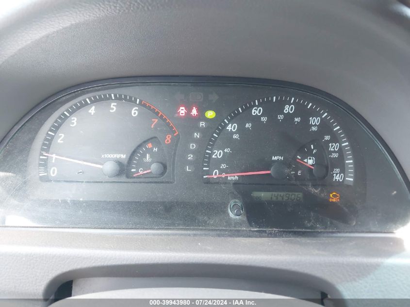 2004 Toyota Camry Xle VIN: JTDBE32K340262062 Lot: 39943980