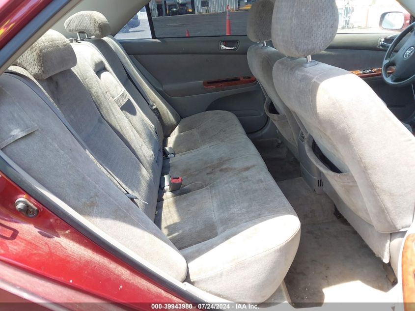 2004 Toyota Camry Xle VIN: JTDBE32K340262062 Lot: 39943980