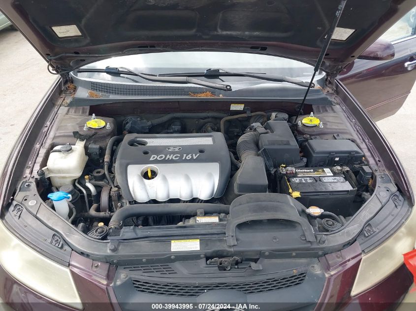 2006 Hyundai Sonata Gls VIN: 5NPEU46C16H075756 Lot: 39943995