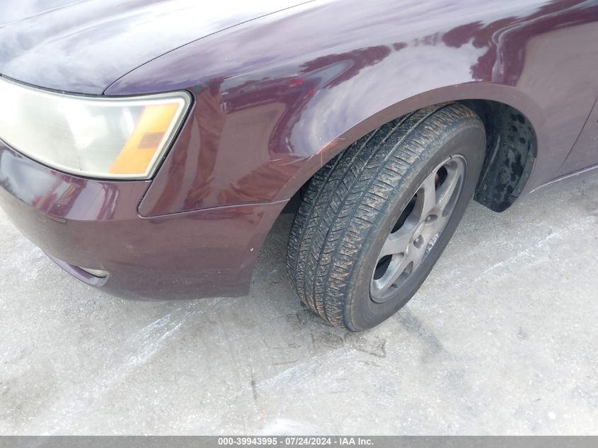 2006 Hyundai Sonata Gls VIN: 5NPEU46C16H075756 Lot: 39943995