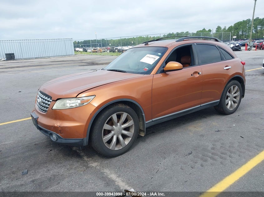 2003 Infiniti Fx35 Options VIN: JNRAS08W23X204253 Lot: 39943998