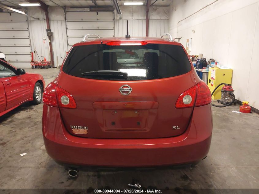2009 Nissan Rogue Sl VIN: JN8AS58TX9W056343 Lot: 39944094