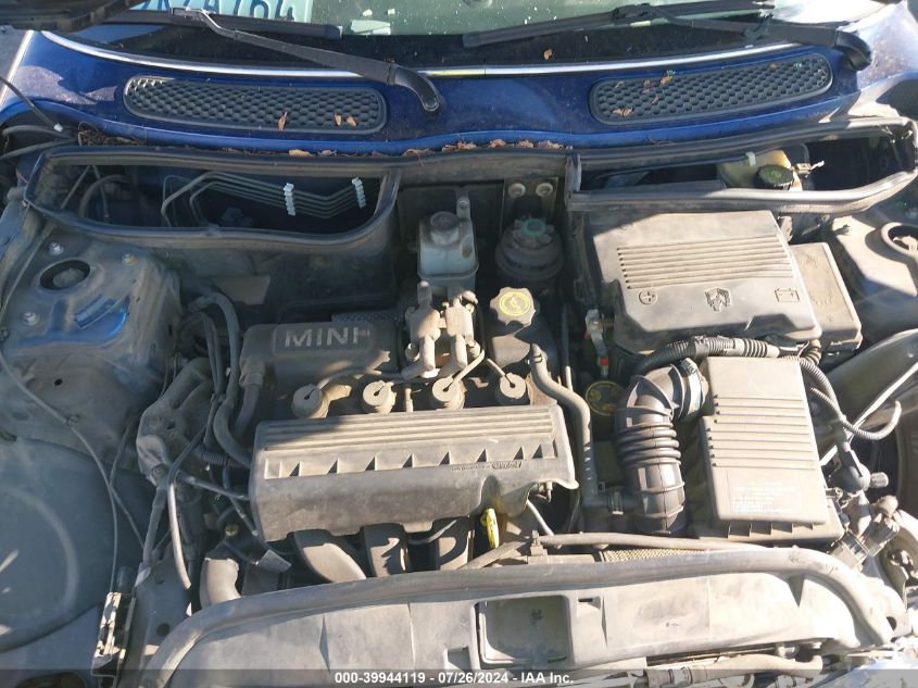 2004 Mini Cooper VIN: WMWRC33404TJ56703 Lot: 39944119