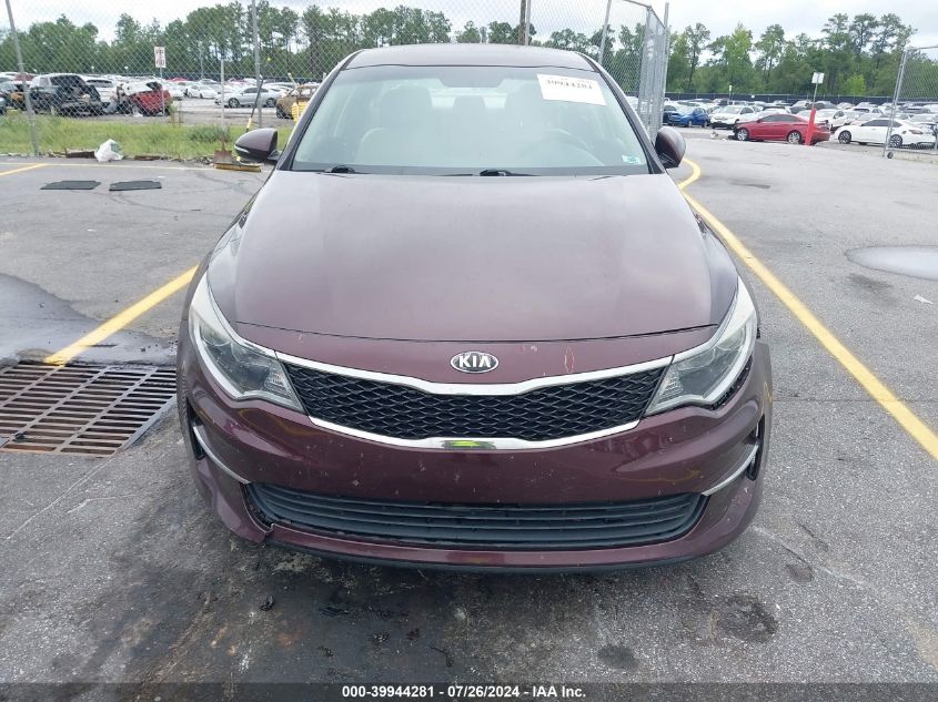 2016 Kia Optima Lx VIN: 5XXGT4L36GG006834 Lot: 39944281