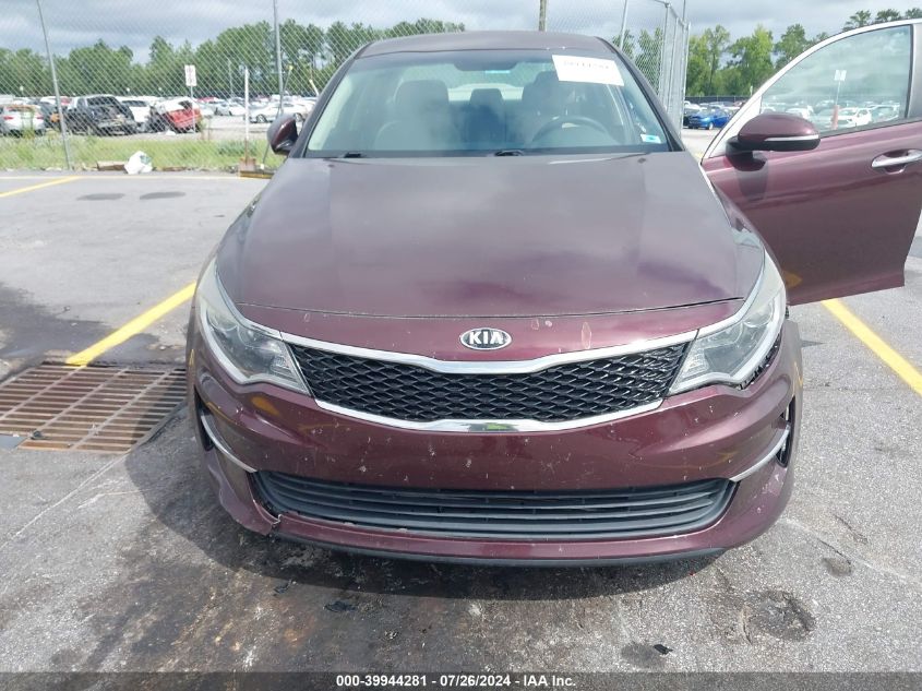 2016 Kia Optima Lx VIN: 5XXGT4L36GG006834 Lot: 39944281