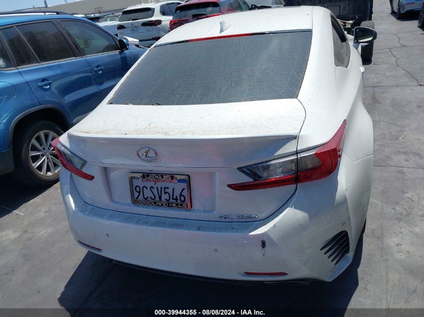 2015 Lexus Rc 350 VIN: JTHHE5BC8F5001285 Lot: 39944355