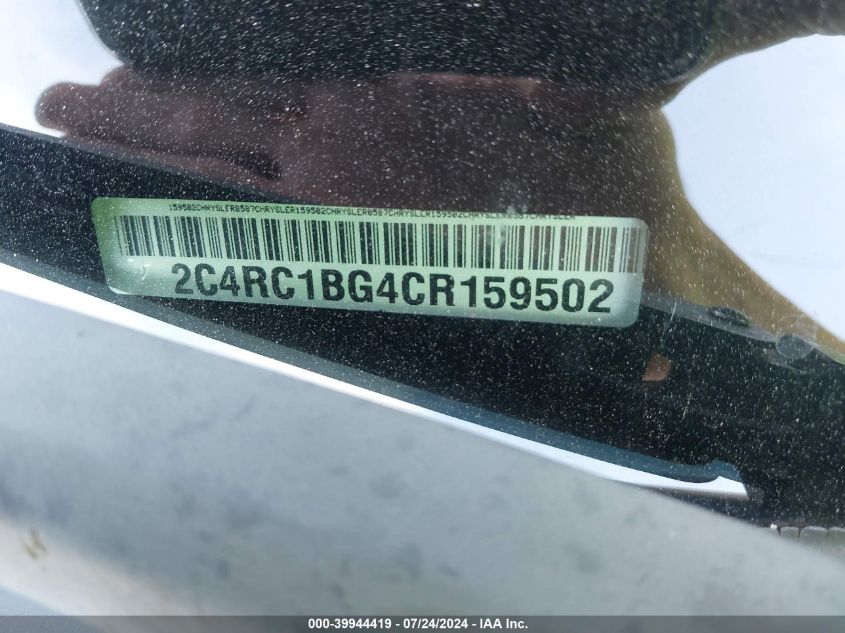 2012 Chrysler Town & Country Touring VIN: 2C4RC1BG4CR159502 Lot: 39944419