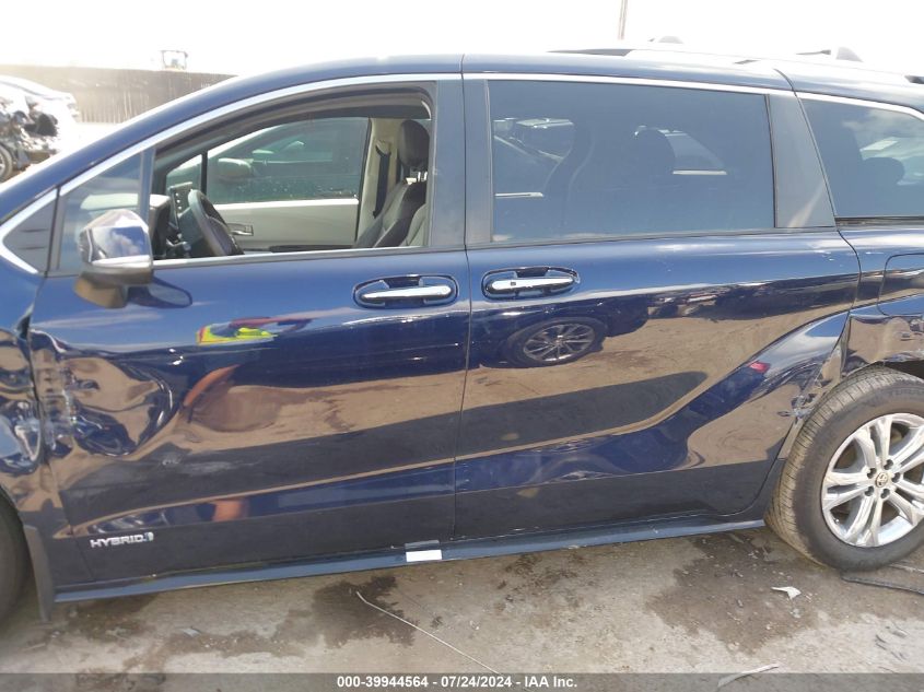 2021 Toyota Sienna Platinum VIN: 5TDESKFC6MS010032 Lot: 39944564