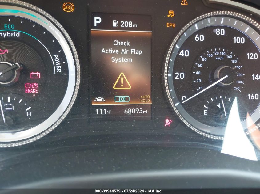 2021 Hyundai Sonata Hybrid/Blue VIN: KMHL24JJ7MA033434 Lot: 39944579