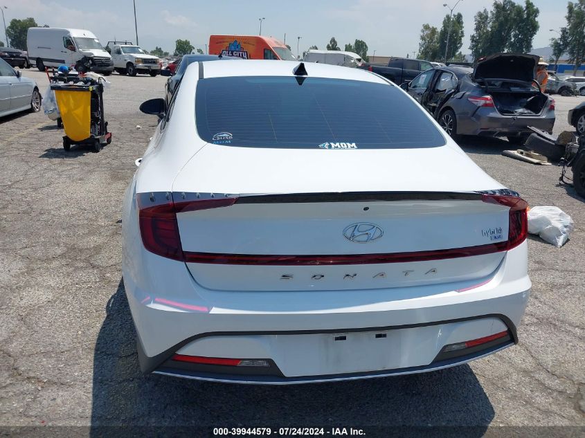 2021 Hyundai Sonata Hybrid/Blue VIN: KMHL24JJ7MA033434 Lot: 39944579