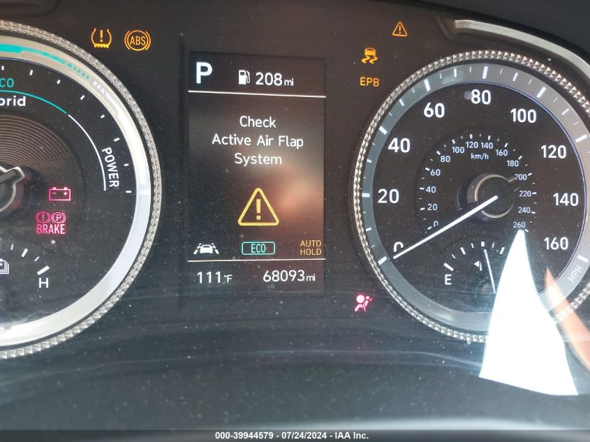 2021 Hyundai Sonata Hybrid/Blue VIN: KMHL24JJ7MA033434 Lot: 39944579