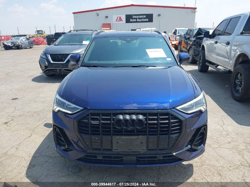 2023 Audi Q3 Premium Plus 45 Tfsi S Line Quattro Tiptronic VIN: WA1EECF35P1033374 Lot: 39944617