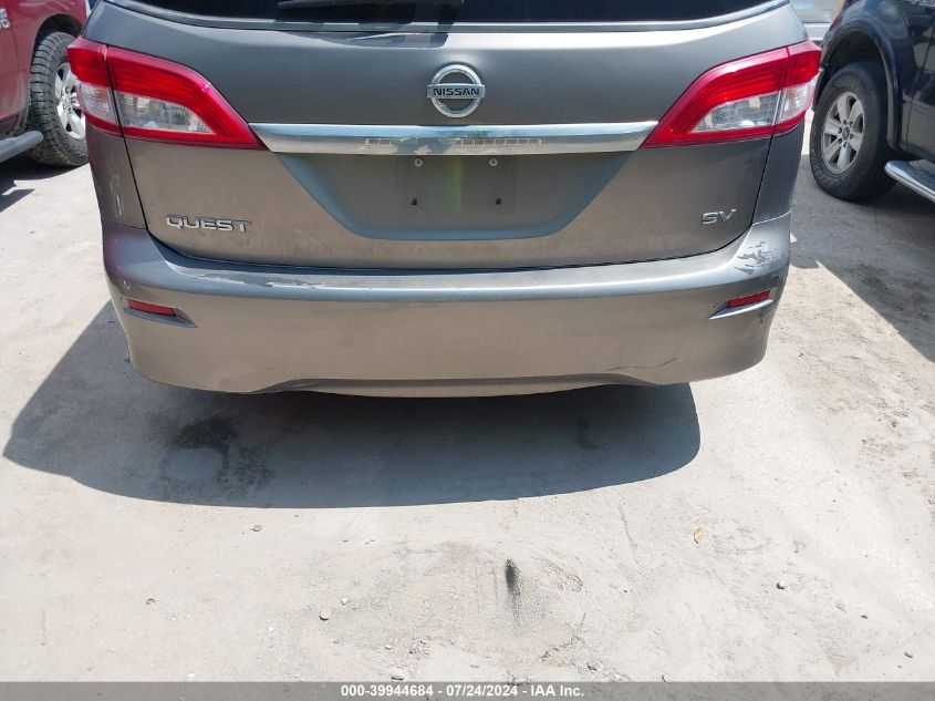 2016 Nissan Quest Platinum/S/Sl/Sv VIN: JN8AE2KP9G9155782 Lot: 39944684