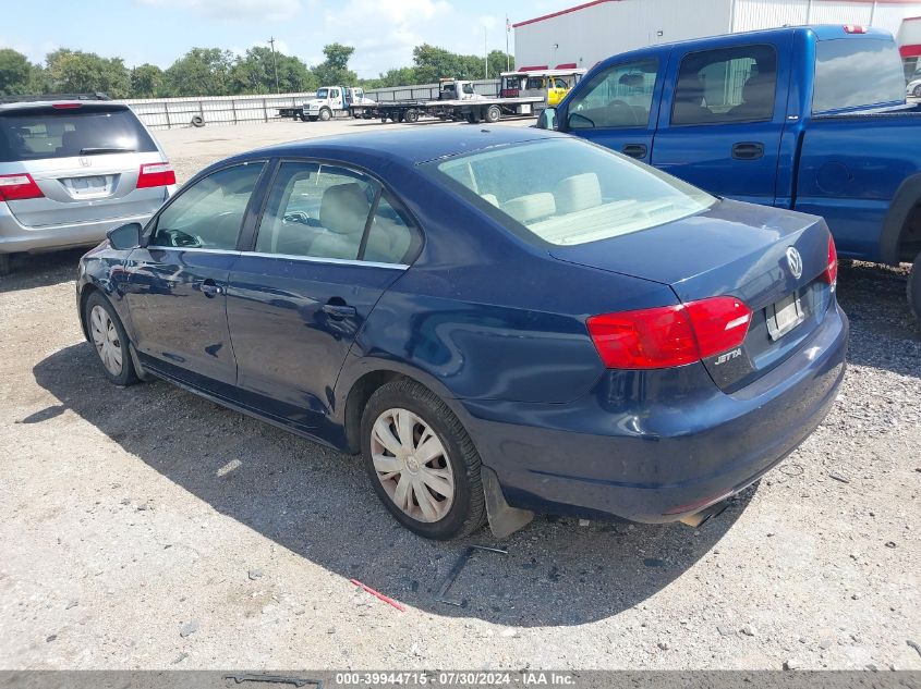 2013 Volkswagen Jetta 2.5L Se VIN: 3VWDX7AJXDM397410 Lot: 39944715