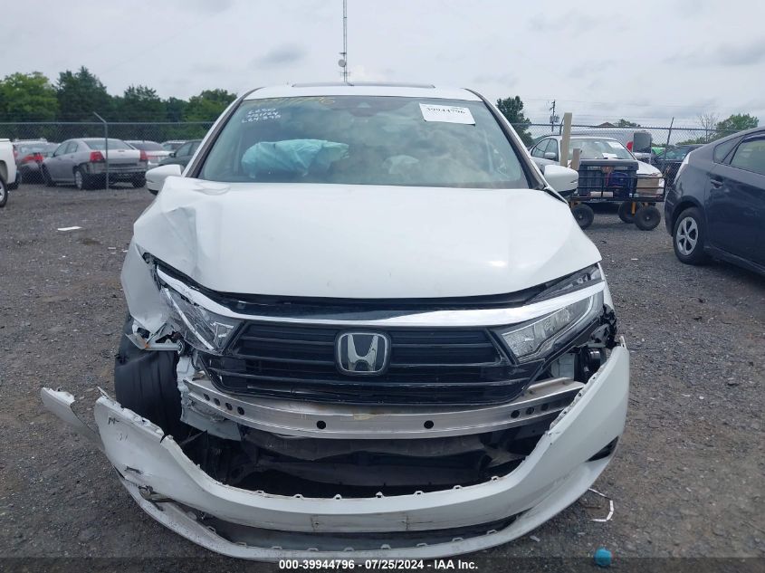 2022 Honda Odyssey Touring VIN: 5FNRL6H86NB018622 Lot: 39944796