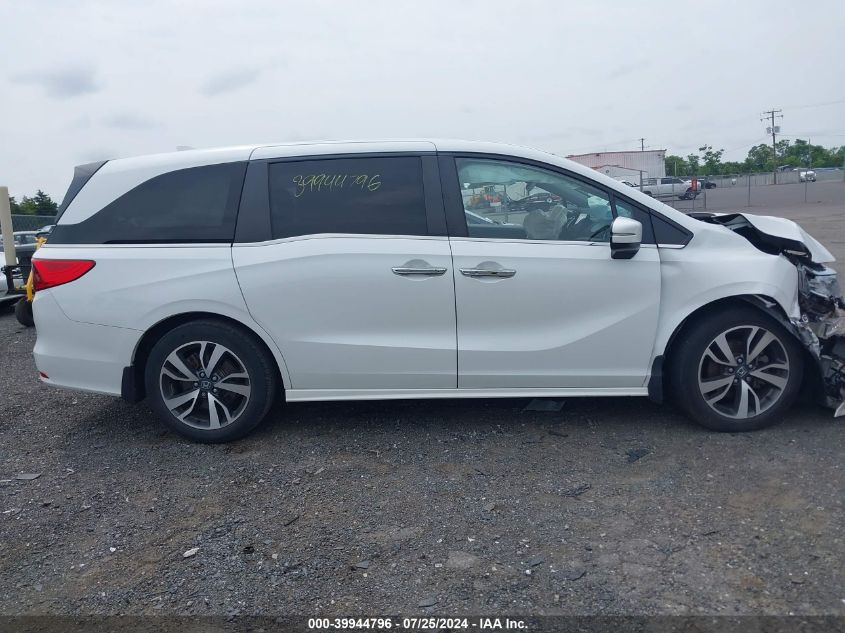 2022 Honda Odyssey Touring VIN: 5FNRL6H86NB018622 Lot: 39944796