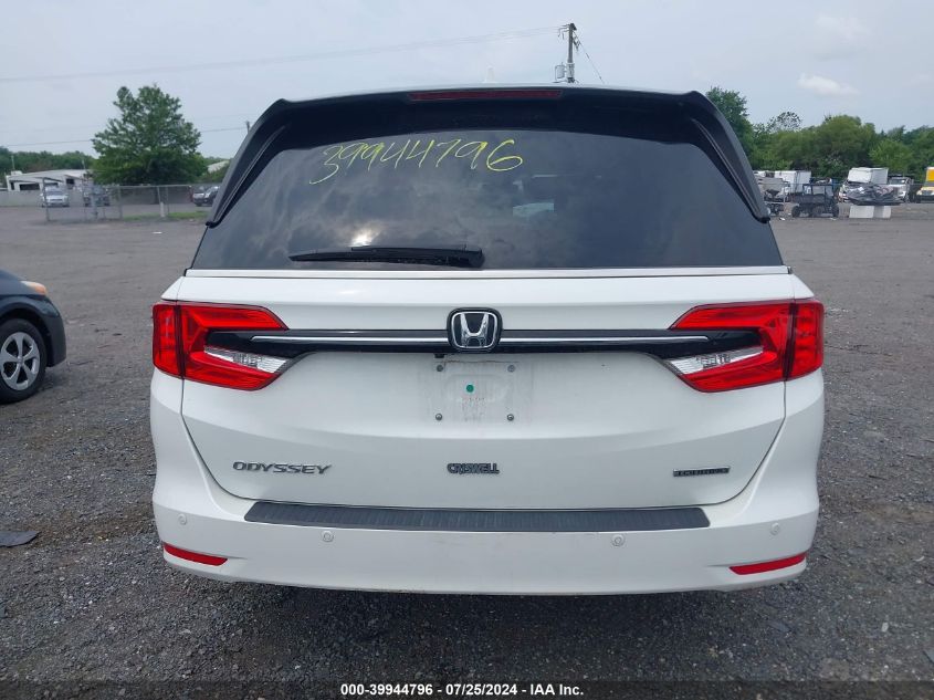 2022 Honda Odyssey Touring VIN: 5FNRL6H86NB018622 Lot: 39944796