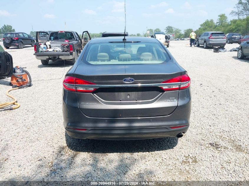 2017 Ford Fusion Hybrid Se VIN: 3FA6P0LU9HR117419 Lot: 39944916