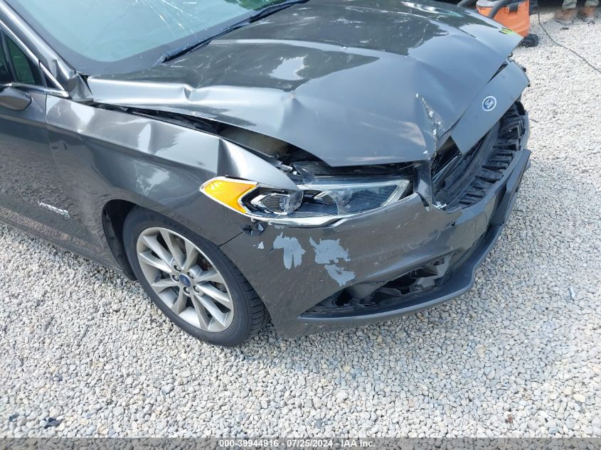 2017 Ford Fusion Hybrid Se VIN: 3FA6P0LU9HR117419 Lot: 39944916