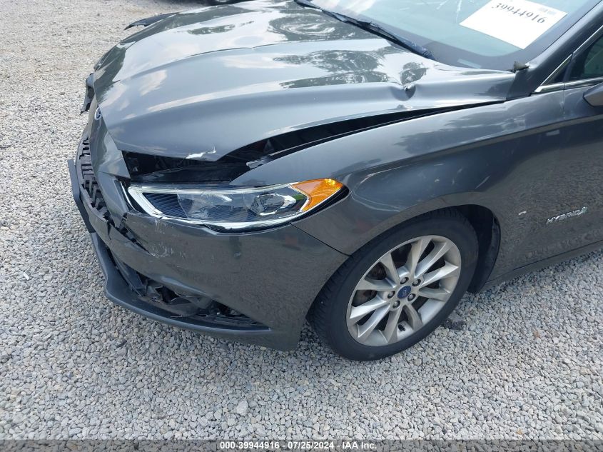 2017 Ford Fusion Hybrid Se VIN: 3FA6P0LU9HR117419 Lot: 39944916
