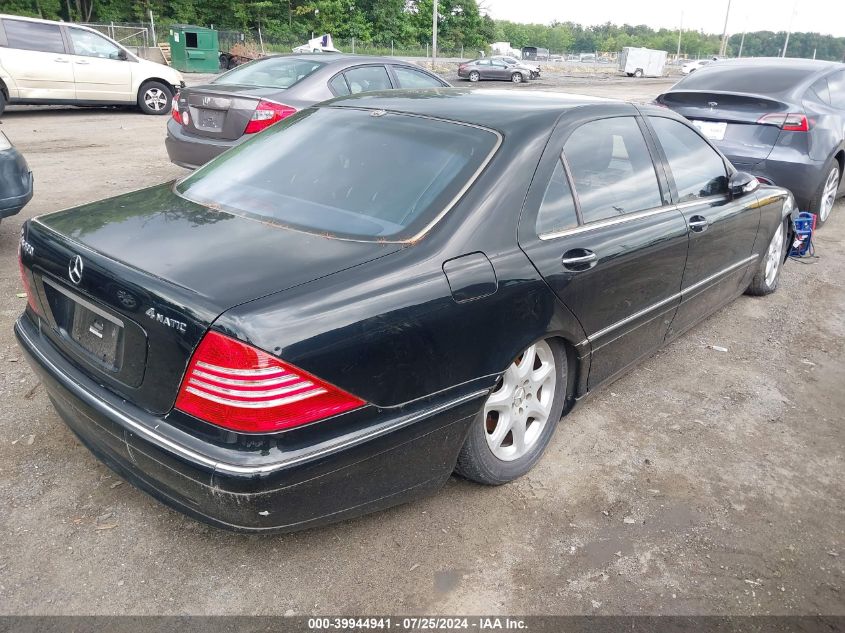 WDBNG84J24A408520 | 2004 MERCEDES-BENZ S 500