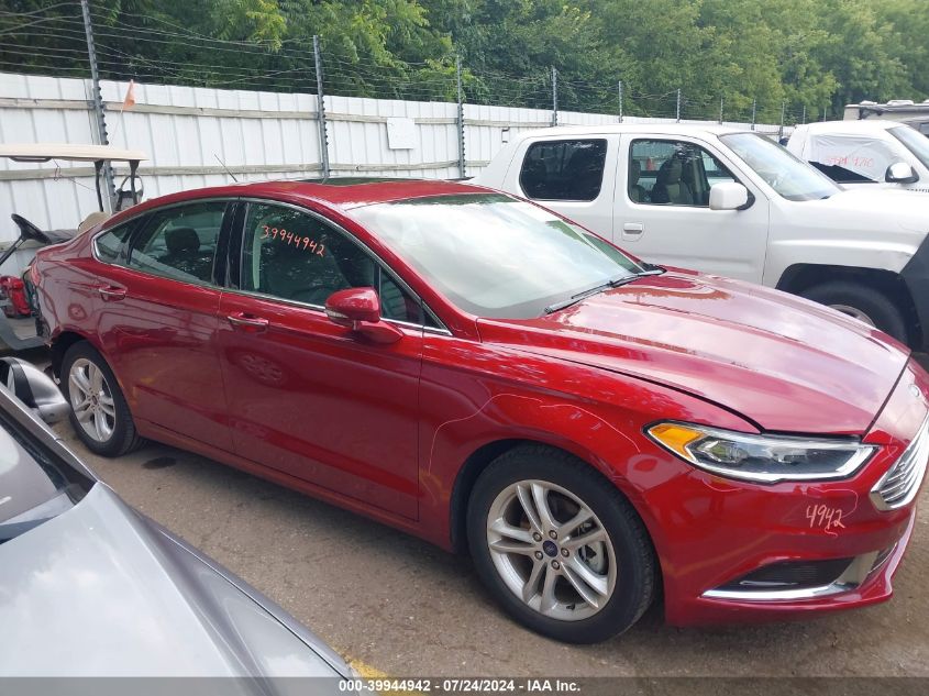 2018 Ford Fusion Se VIN: 3FA6P0HD8JR217543 Lot: 39944942