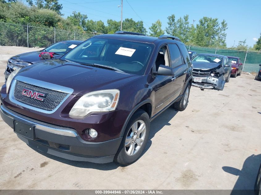 2008 GMC Acadia Sle-1 VIN: 1GKER137X8J186490 Lot: 39944946