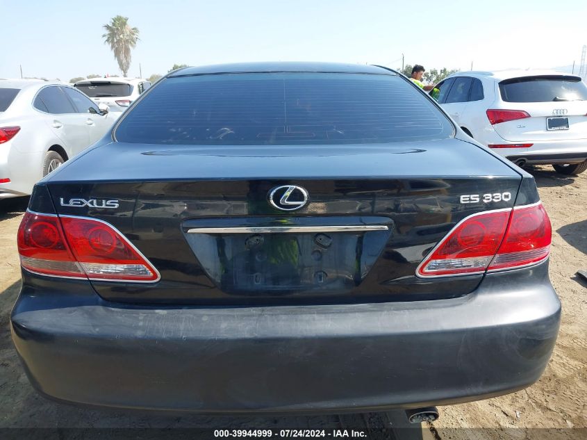 2005 Lexus Es 330 VIN: JTHBA30G455083686 Lot: 39944999